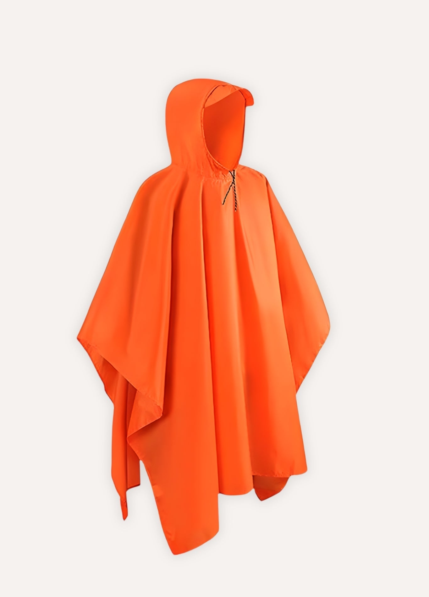 Orange Hooded Hiking rain poncho | Hylex