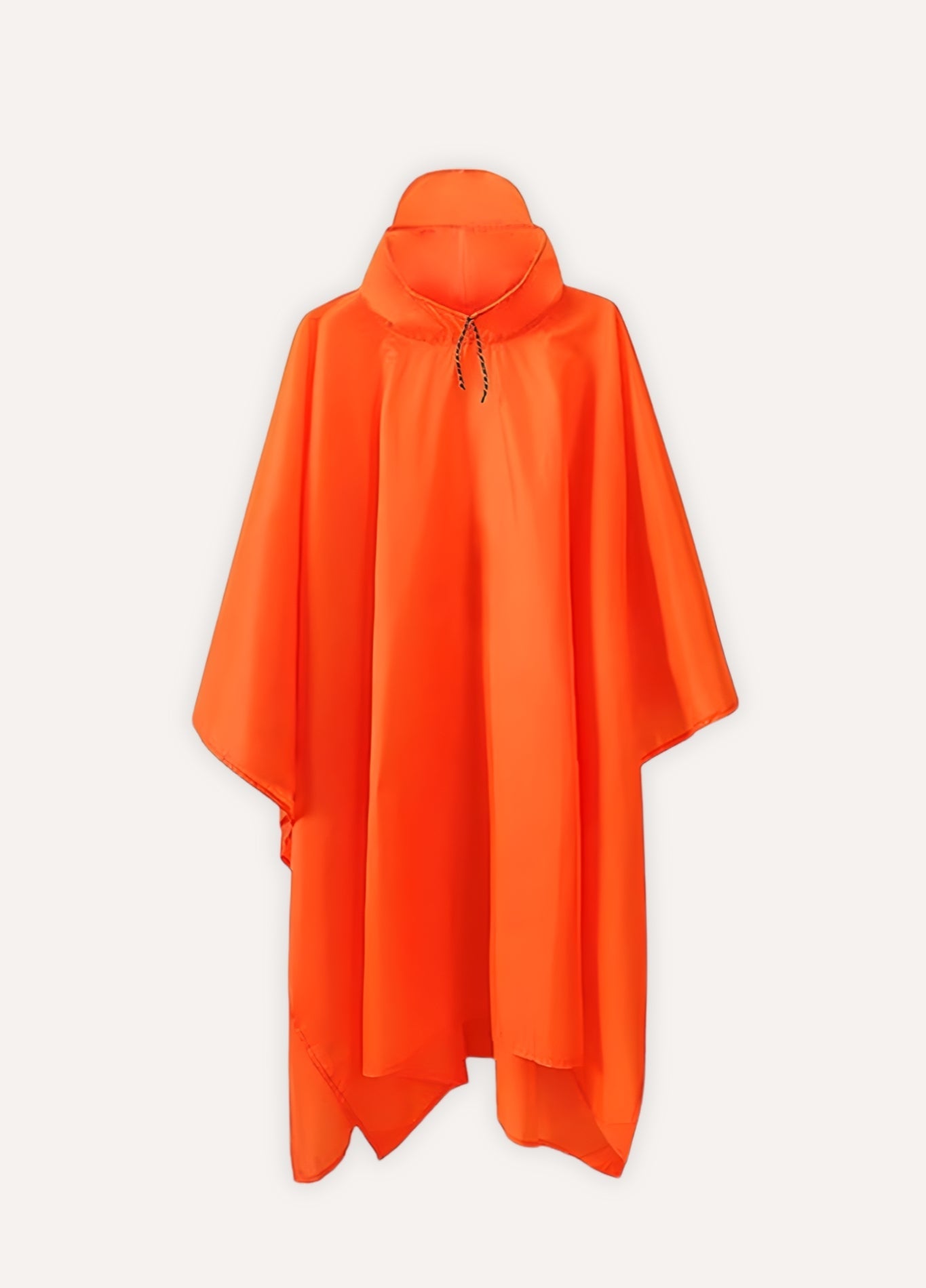 Orange Hooded Hiking rain poncho | Hylex