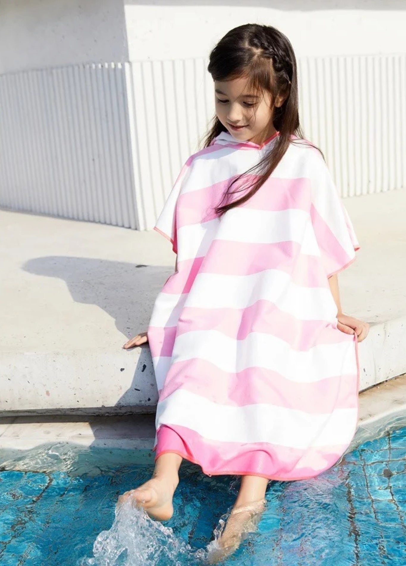 Kids towel hooded beach poncho | Rayoo