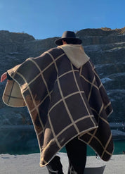 Men's hooded poncho cape | Ardén