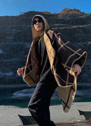 Men's hooded poncho cape | Ardén