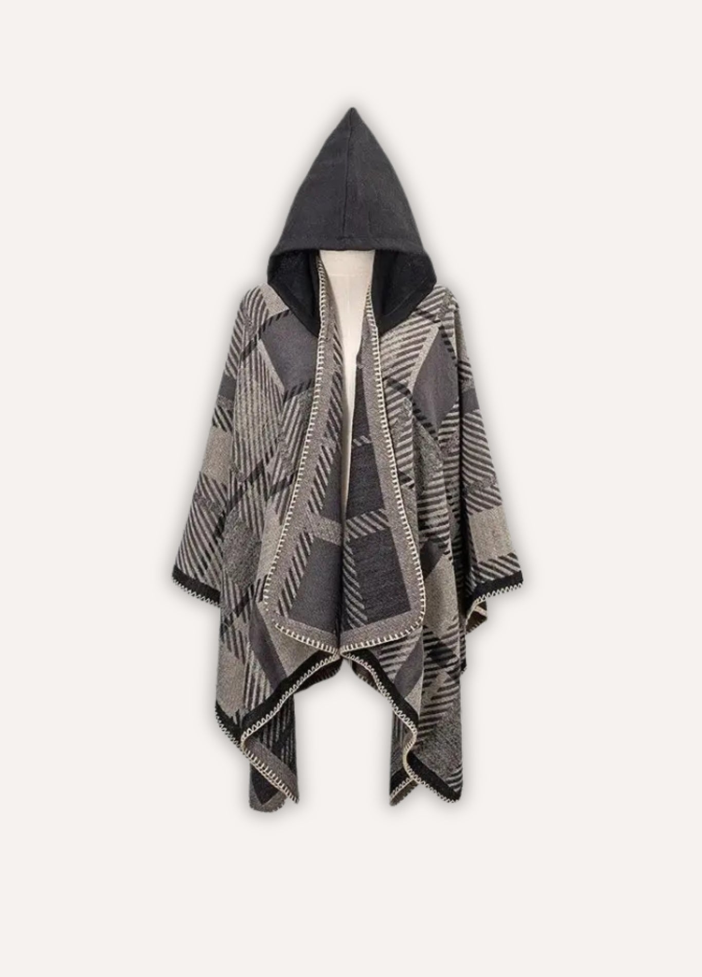 Hooded Cashmere Poncho for Men | Brenlor 