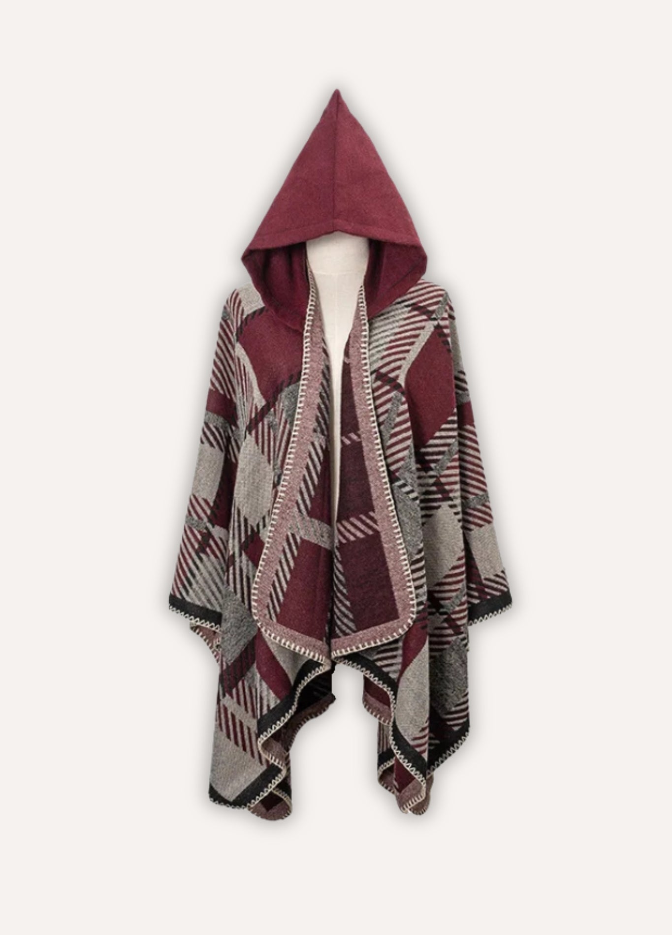 Hooded Cashmere Poncho for Men | Brenlor 