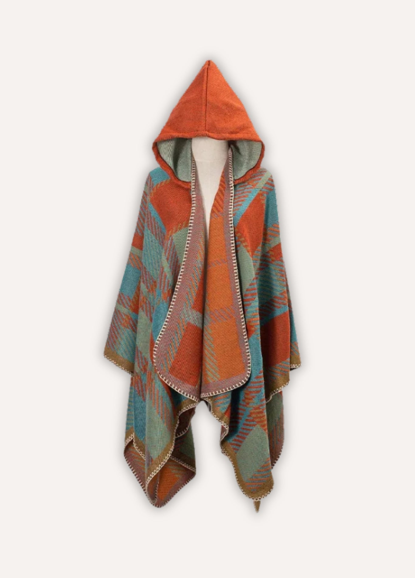Hooded Cashmere Poncho for Men | Brenlor 