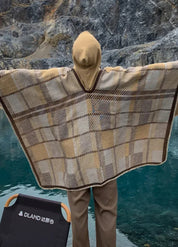 Hooded Cashmere Poncho for Men | Brenlor 