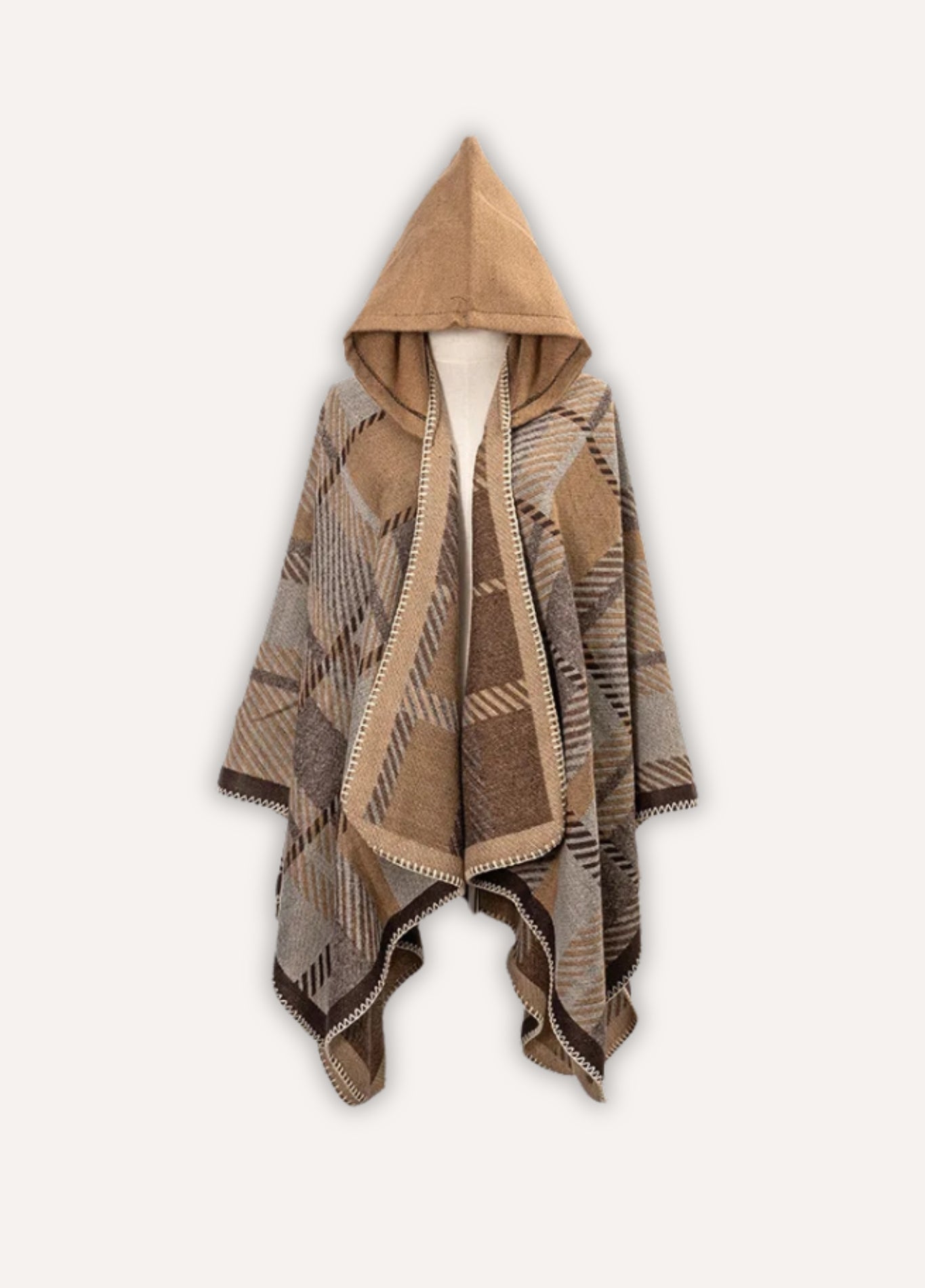 Hooded Cashmere Poncho for Men | Brenlor 