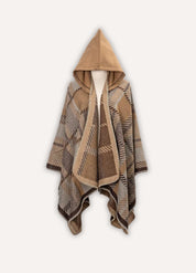 Hooded Cashmere Poncho for Men | Brenlor 