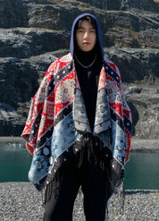 Andean-inspired men's poncho | Korr 