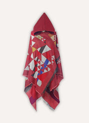 Patterned Hooded Poncho for Men | Sölvik