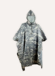 Military Camouflage Rain Poncho with Hood | Multac