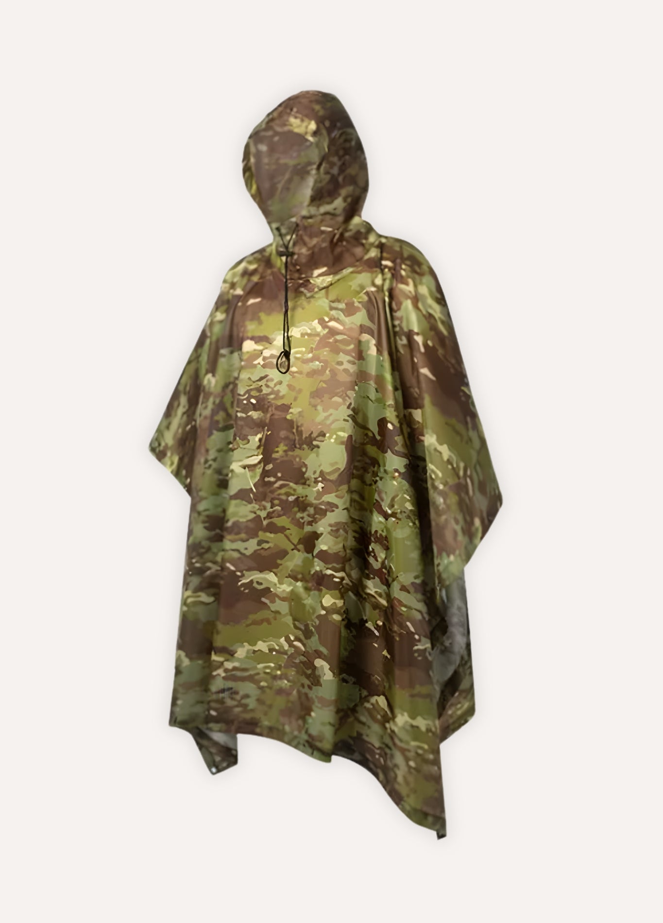 Military Camouflage Rain Poncho with Hood | Multac