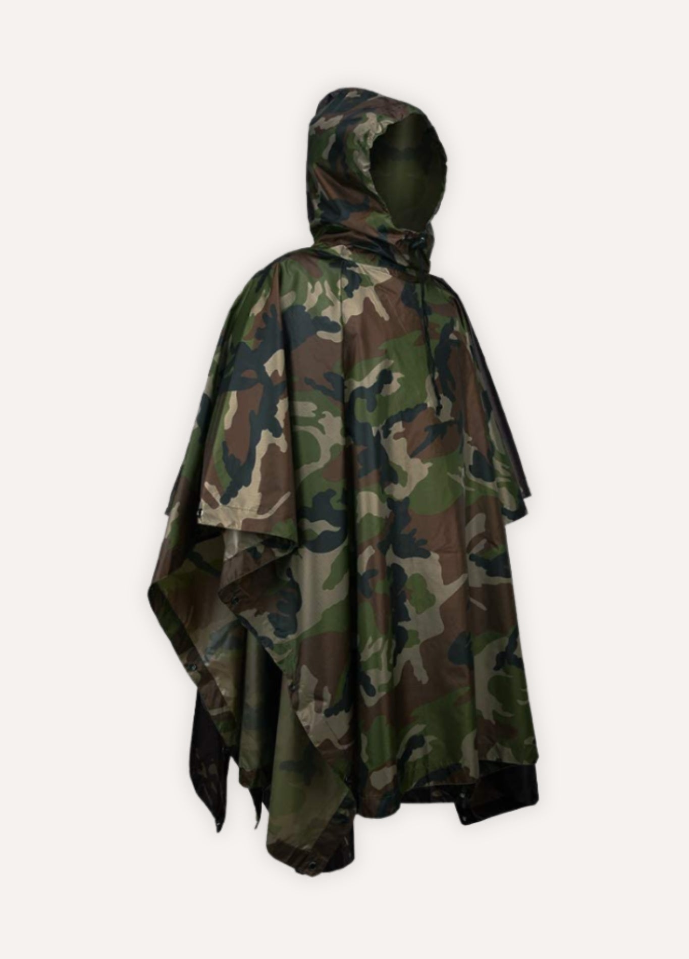 Military Camouflage Rain Poncho with Hood | Multac