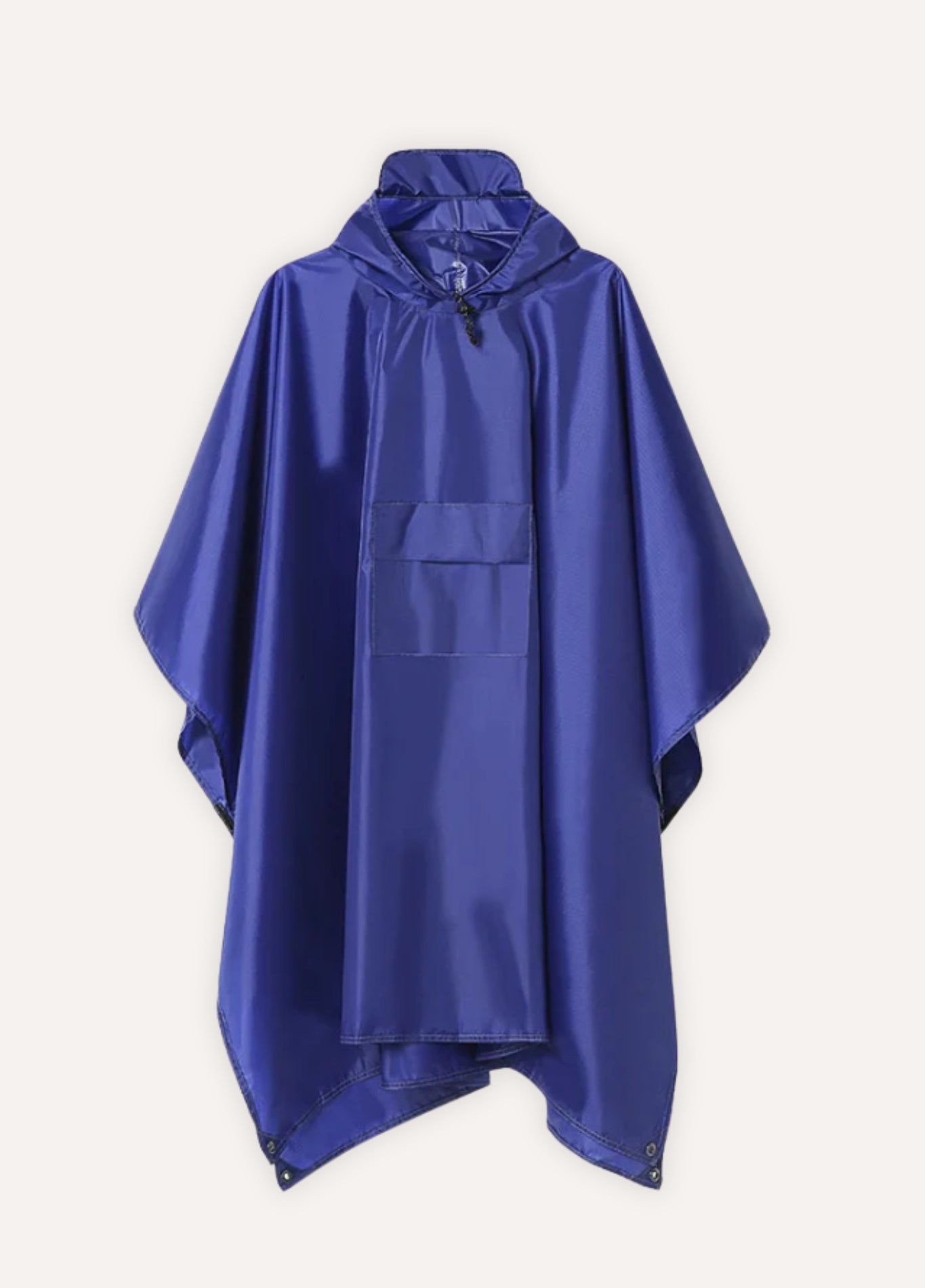 Blue Hooded Packable Rain Poncho | Rainex