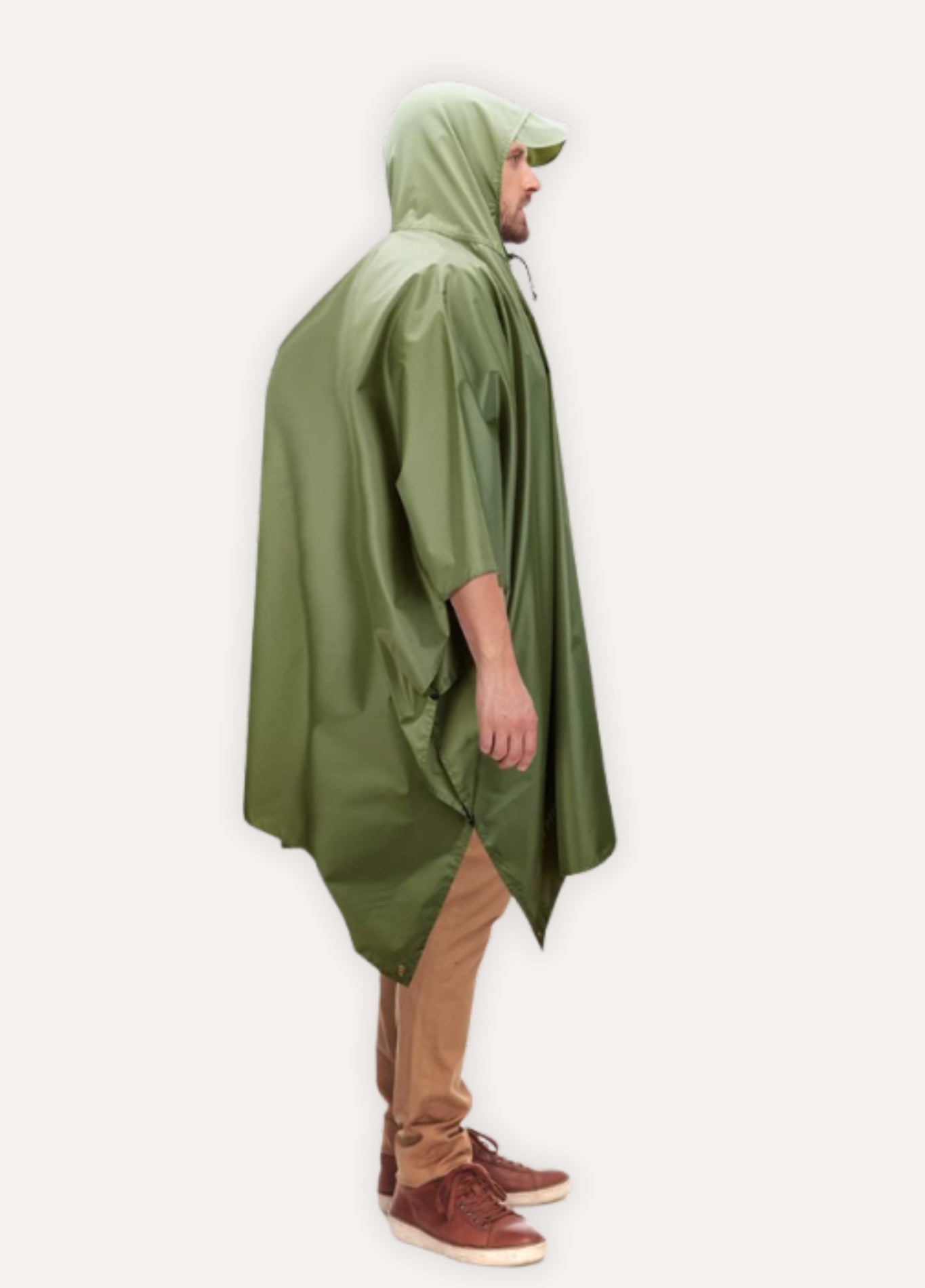 Green Waterproof Rain Poncho | Trailor