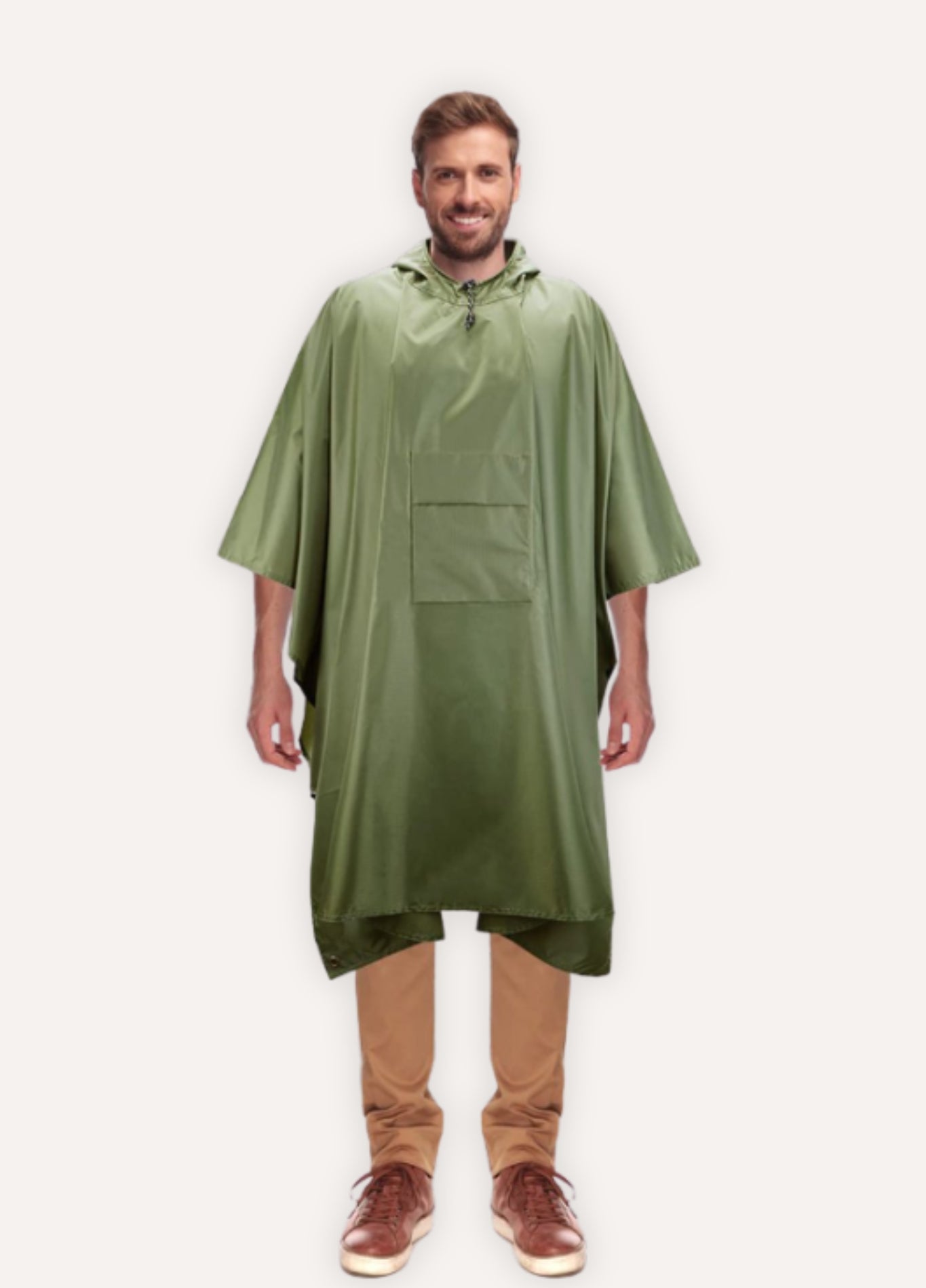 Green Waterproof Rain Poncho | Trailor