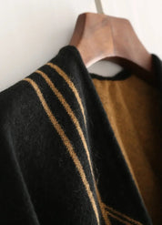 Poncho Cape with Geometric Design | Sorelia 