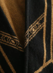 Poncho Cape with Geometric Design | Sorelia 