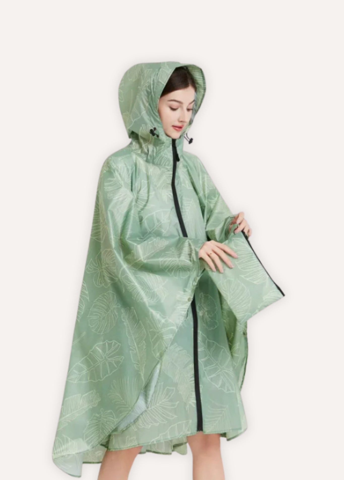 Printed Waterproof Poncho | Blumèla
