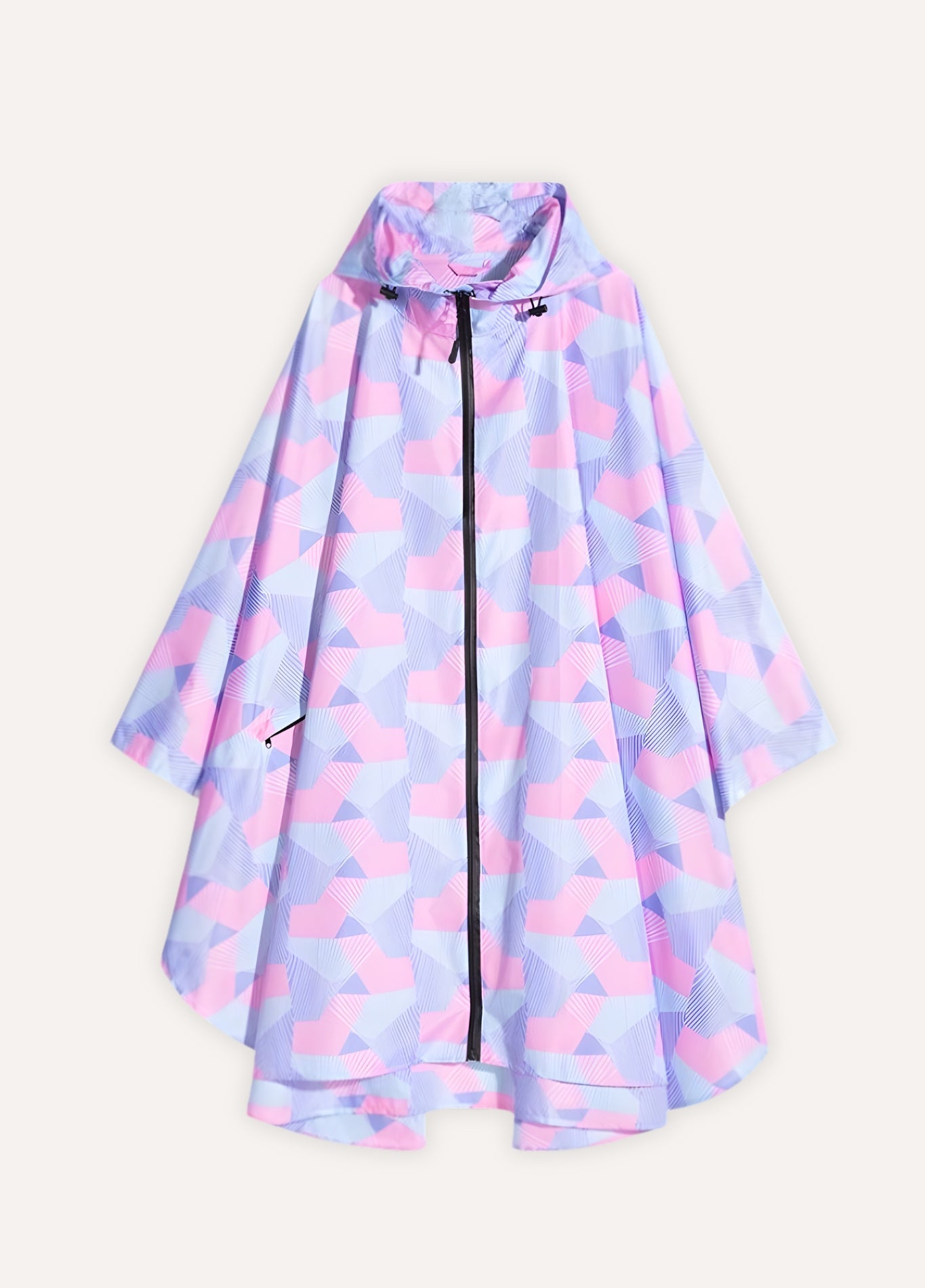 Printed Waterproof Poncho | Blumèla