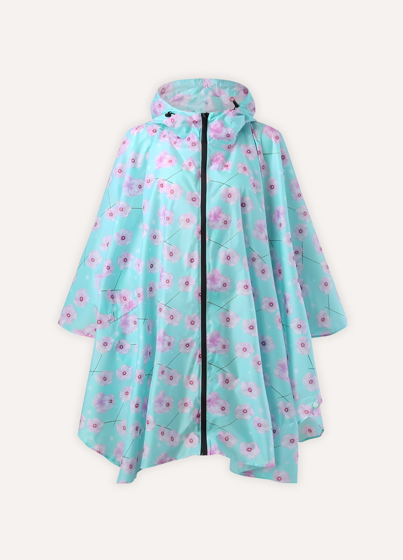 Printed Waterproof Poncho | Blumèla