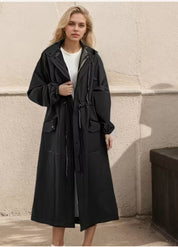 Long EVA rain poncho with hood | Claria