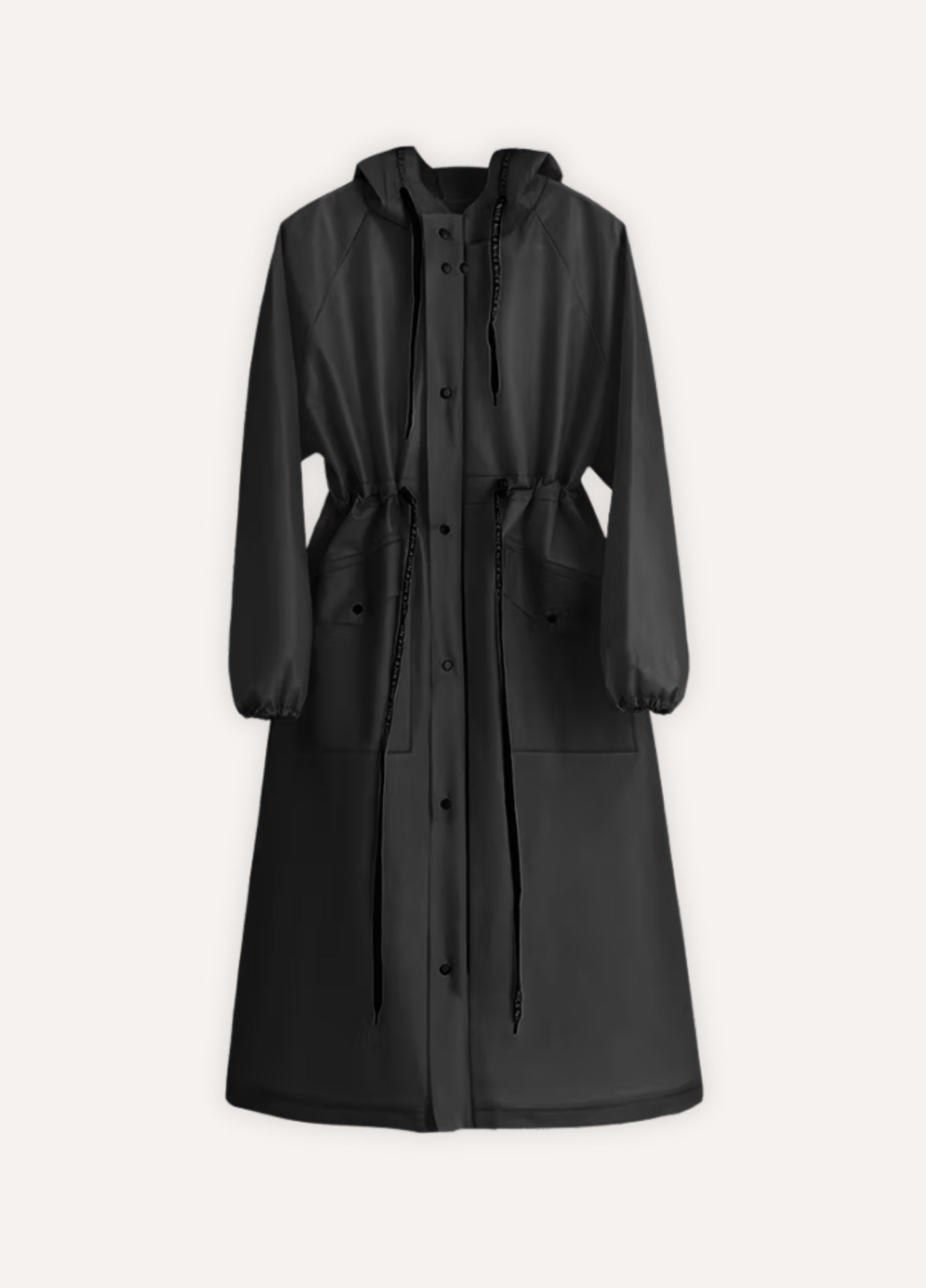 Long EVA rain poncho with hood | Claria