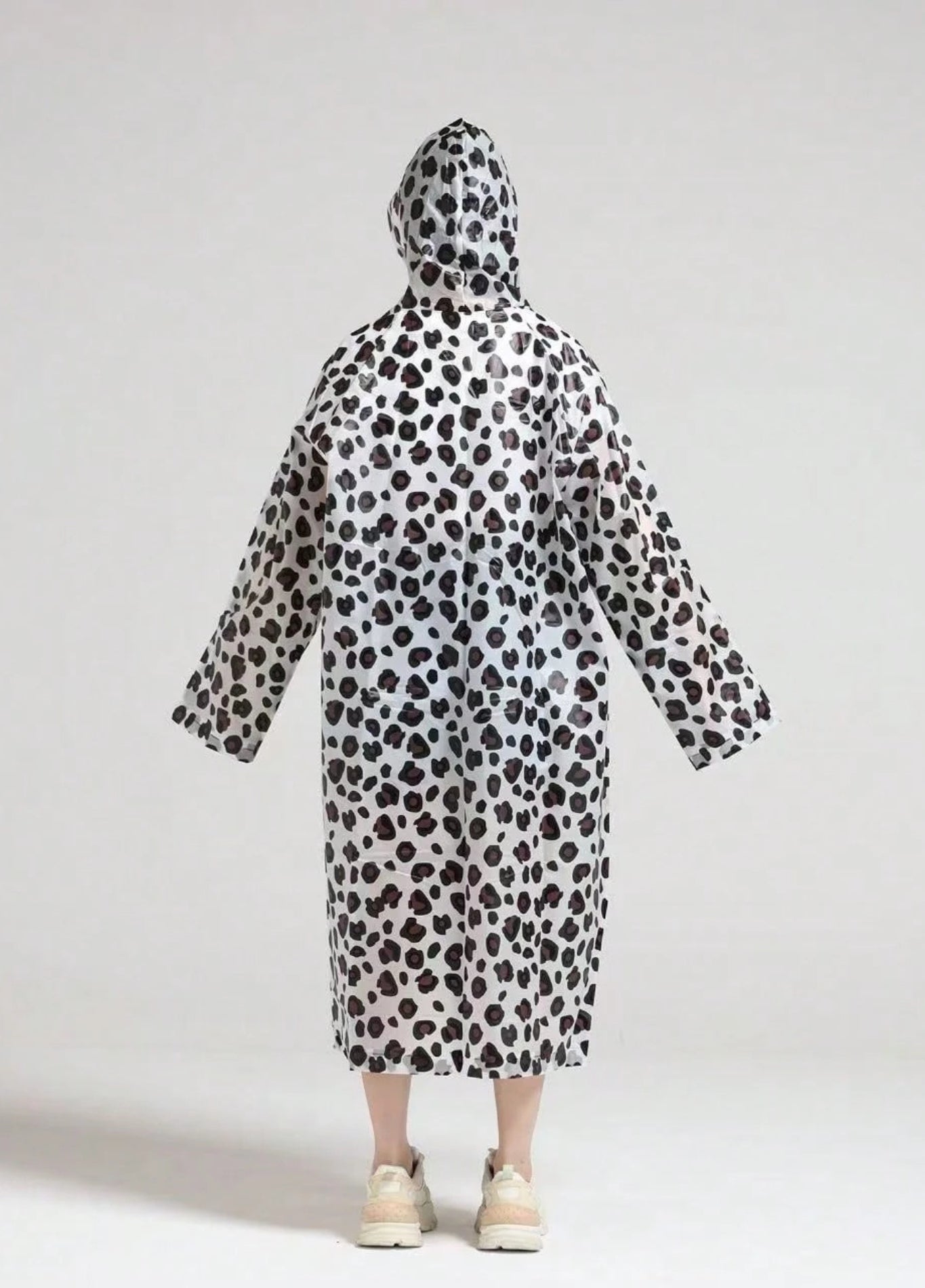 Leopard Print Hooded Rain Poncho | Leopra