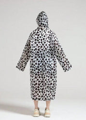 Leopard Print Hooded Rain Poncho | Leopra