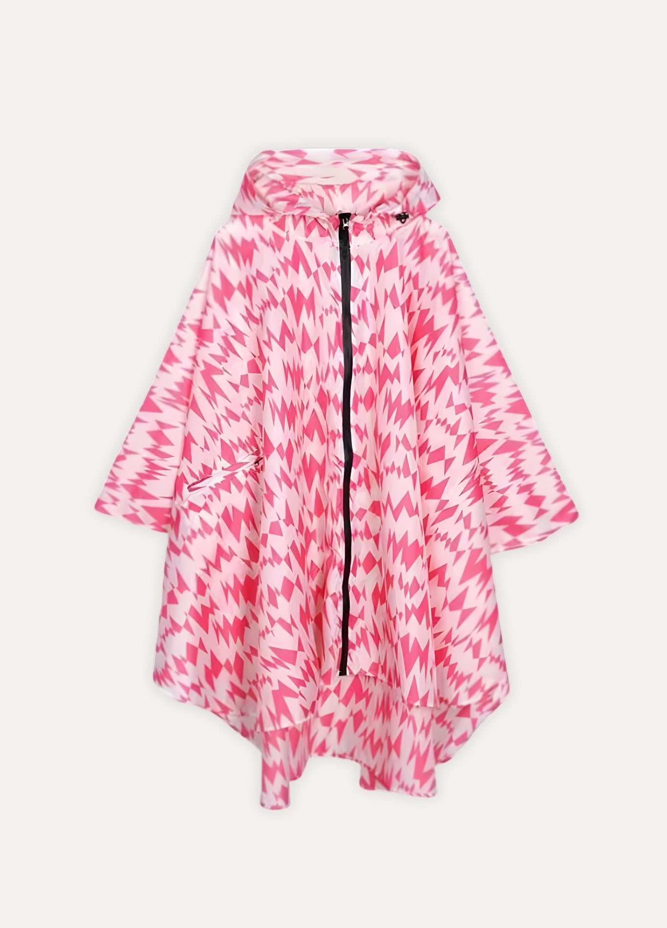 Printed Hooded Rain Poncho | Mistéa