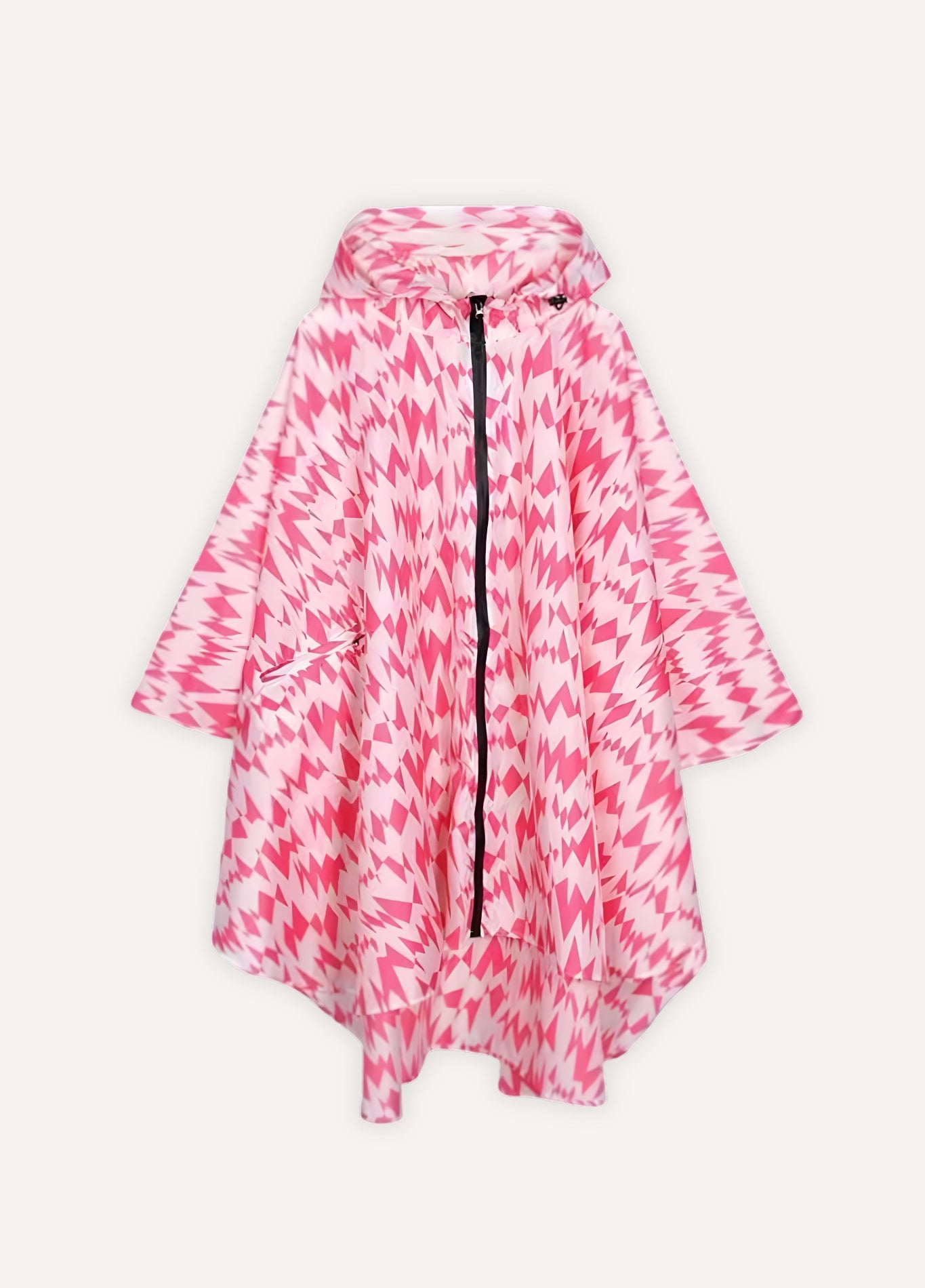 Printed Hooded Rain Poncho | Mistéa