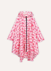 Printed Hooded Rain Poncho | Mistéa