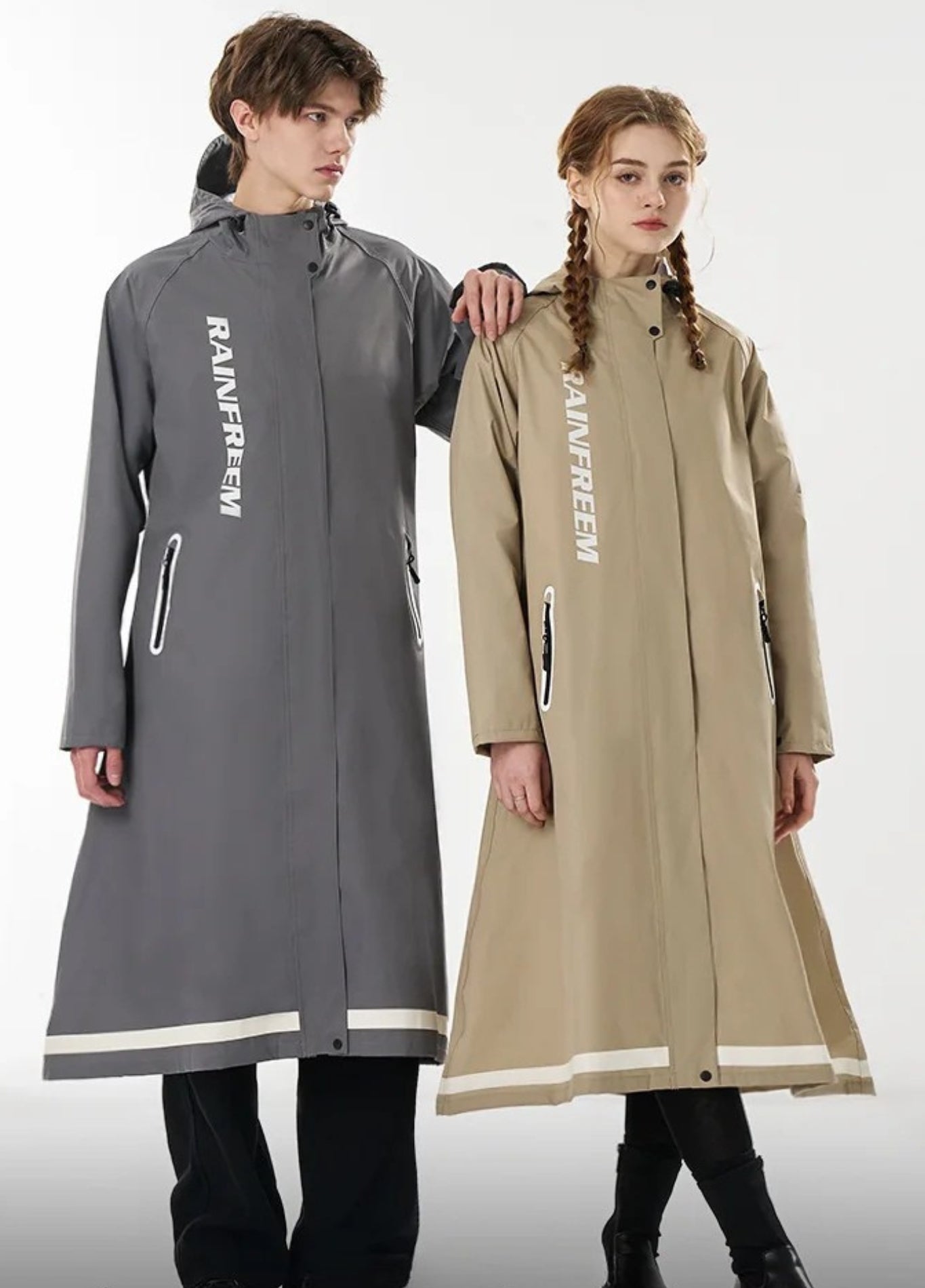 Poncho Raincoat with Reflector​