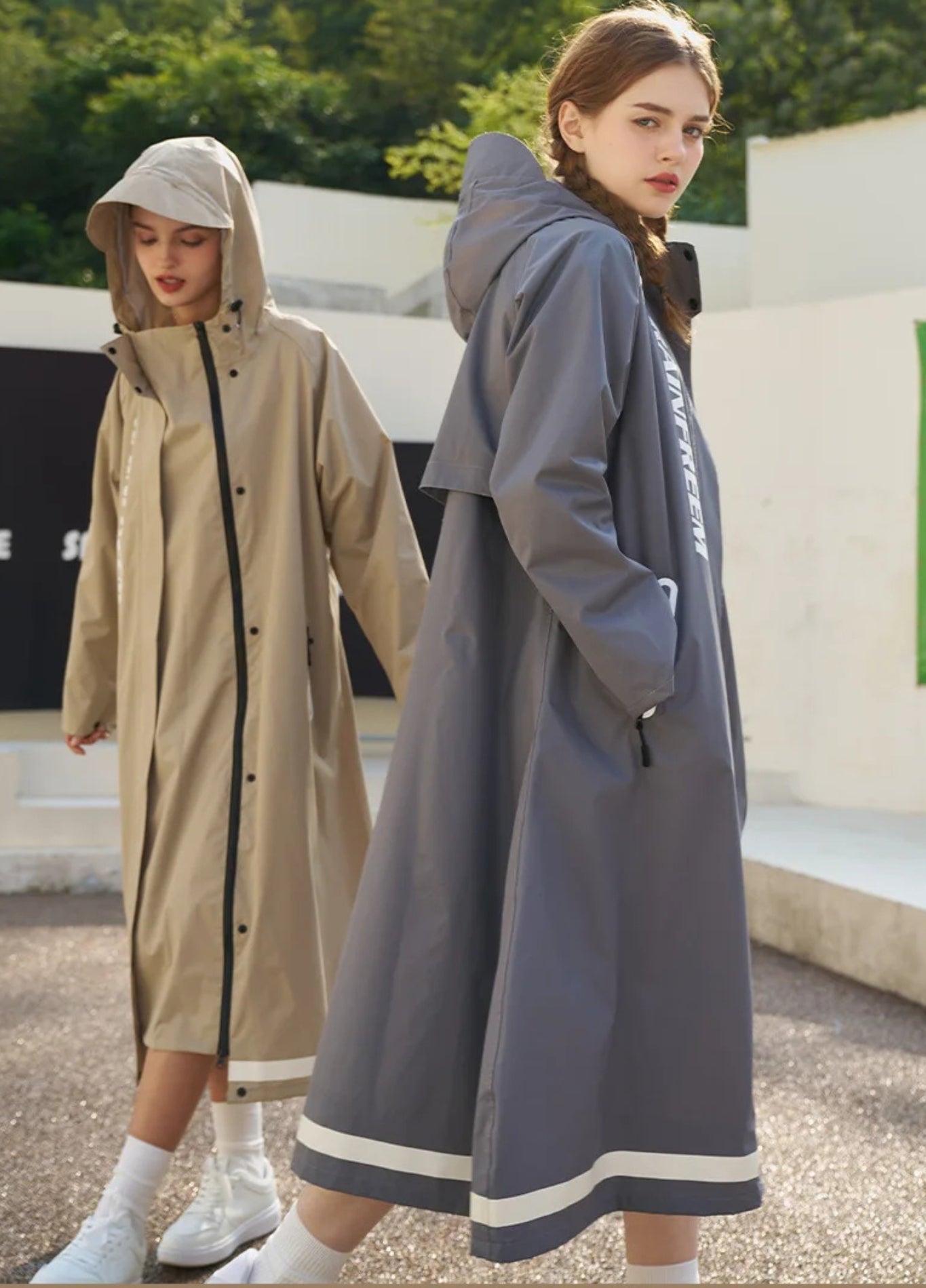 Poncho Raincoat with Reflector​