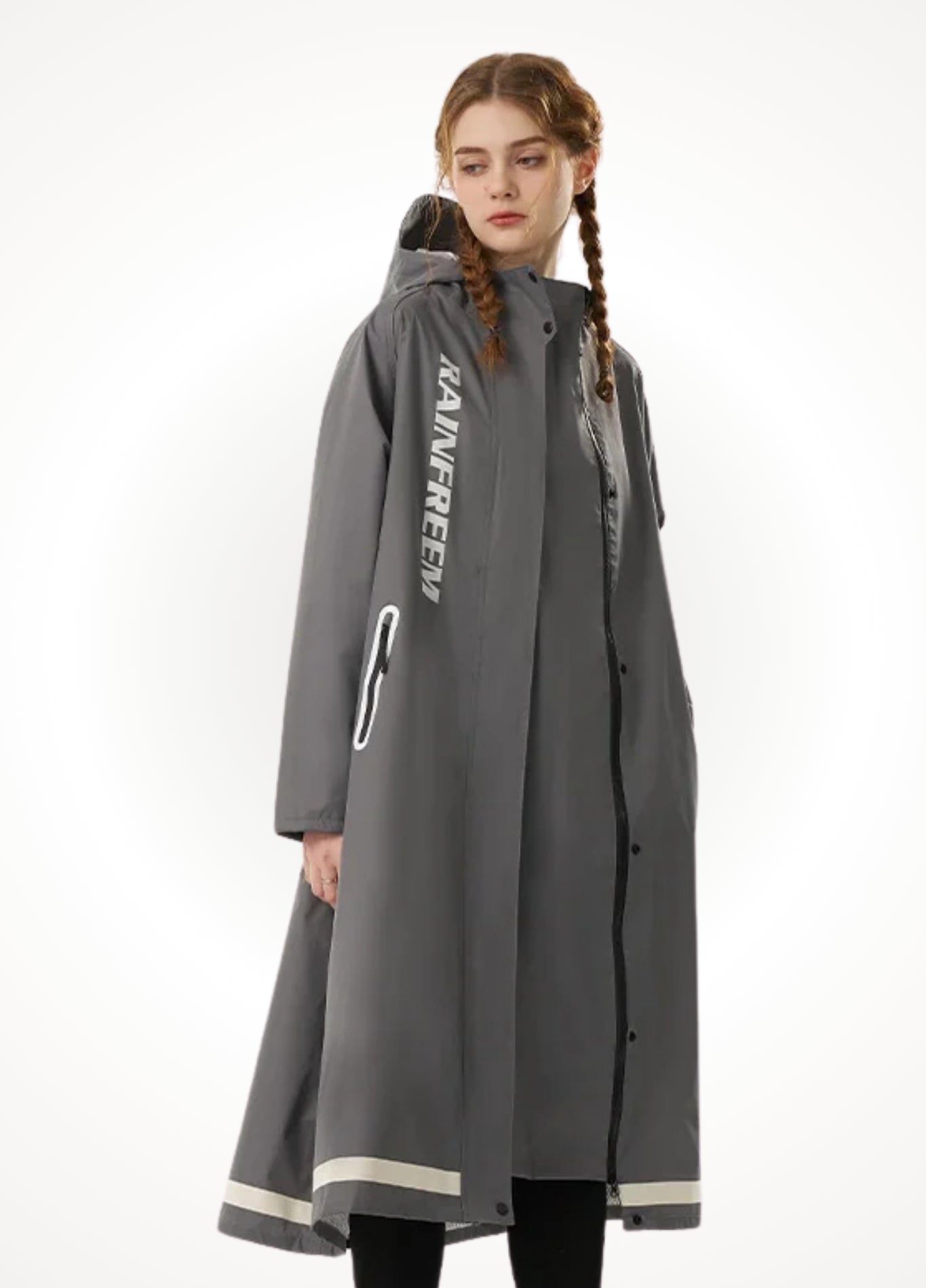 Poncho Raincoat with Reflector​