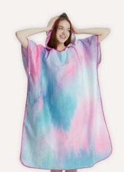 Microfibre towel poncho with hood | Cloudia