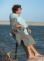 Hooded towel poncho for beach | Owave