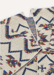 Knit Poncho with Tribal Pattern | Isalda