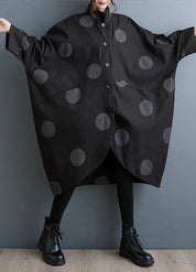 Women's Oversized Polka Dot Poncho Coat | Dotéllia
