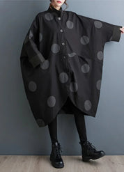 Women's Oversized Polka Dot Poncho Coat | Dotéllia
