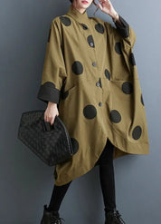 Women's Oversized Polka Dot Poncho Coat | Dotéllia