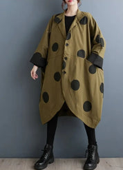 Women's Oversized Polka Dot Poncho Coat | Dotéllia