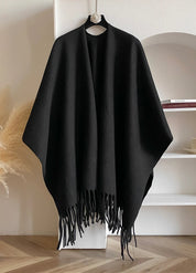 Black poncho for Women | Nyxa
