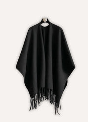 Black poncho for Women | Nyxa