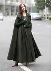 Winter Poncho with Hood for Women | Seren