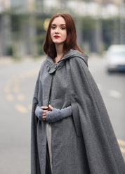 Winter Poncho with Hood for Women | Seren