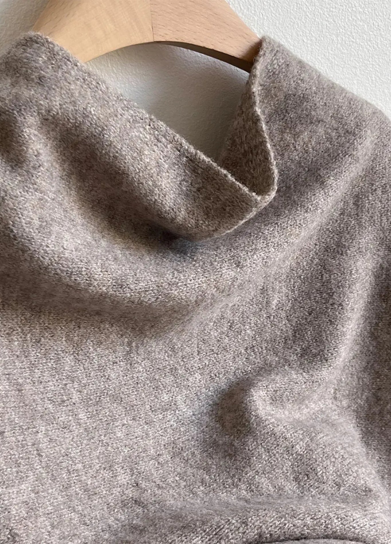 Grey Wool Poncho for Women | Velora