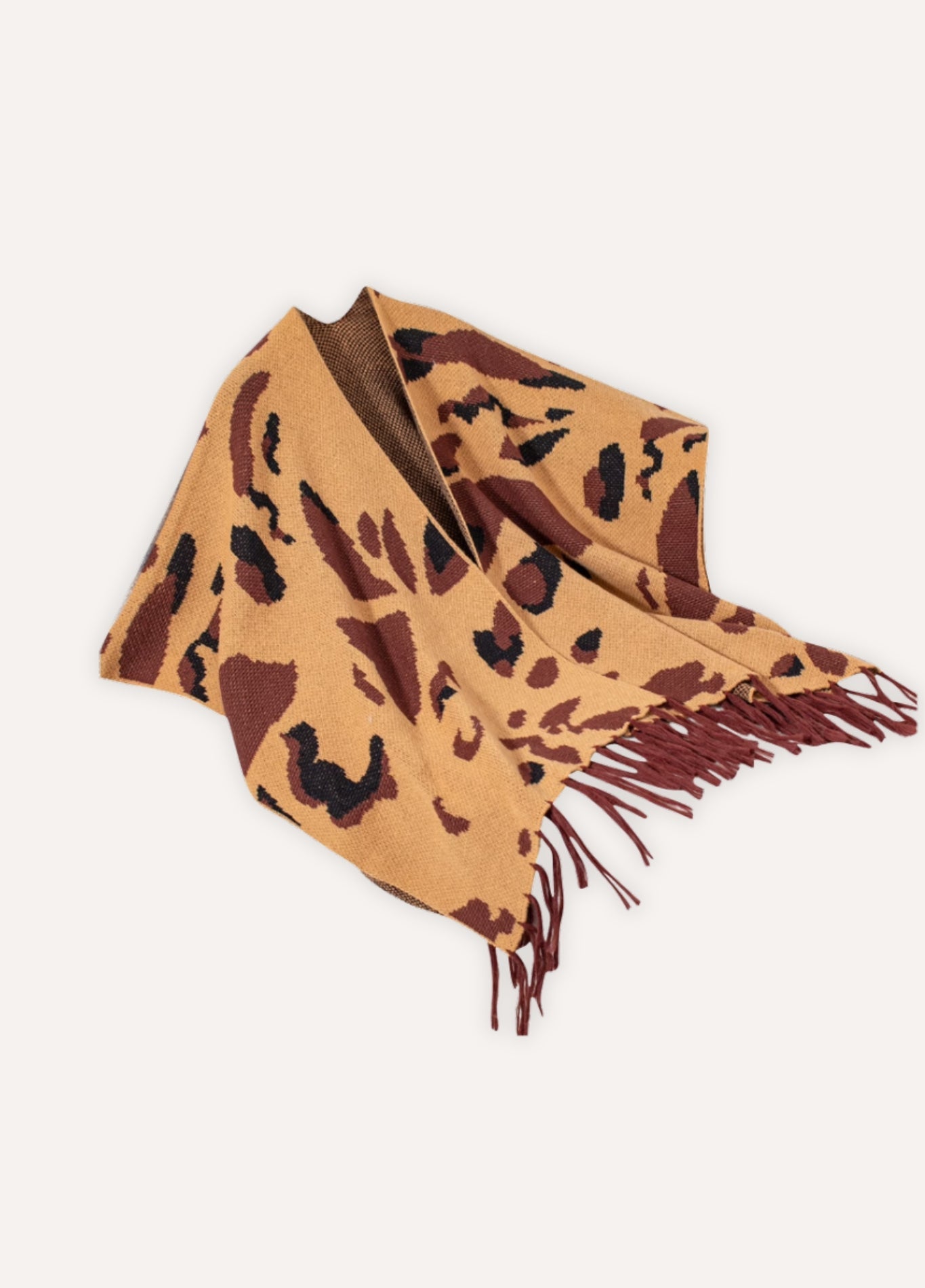 Women's animal print poncho | Wyldéa