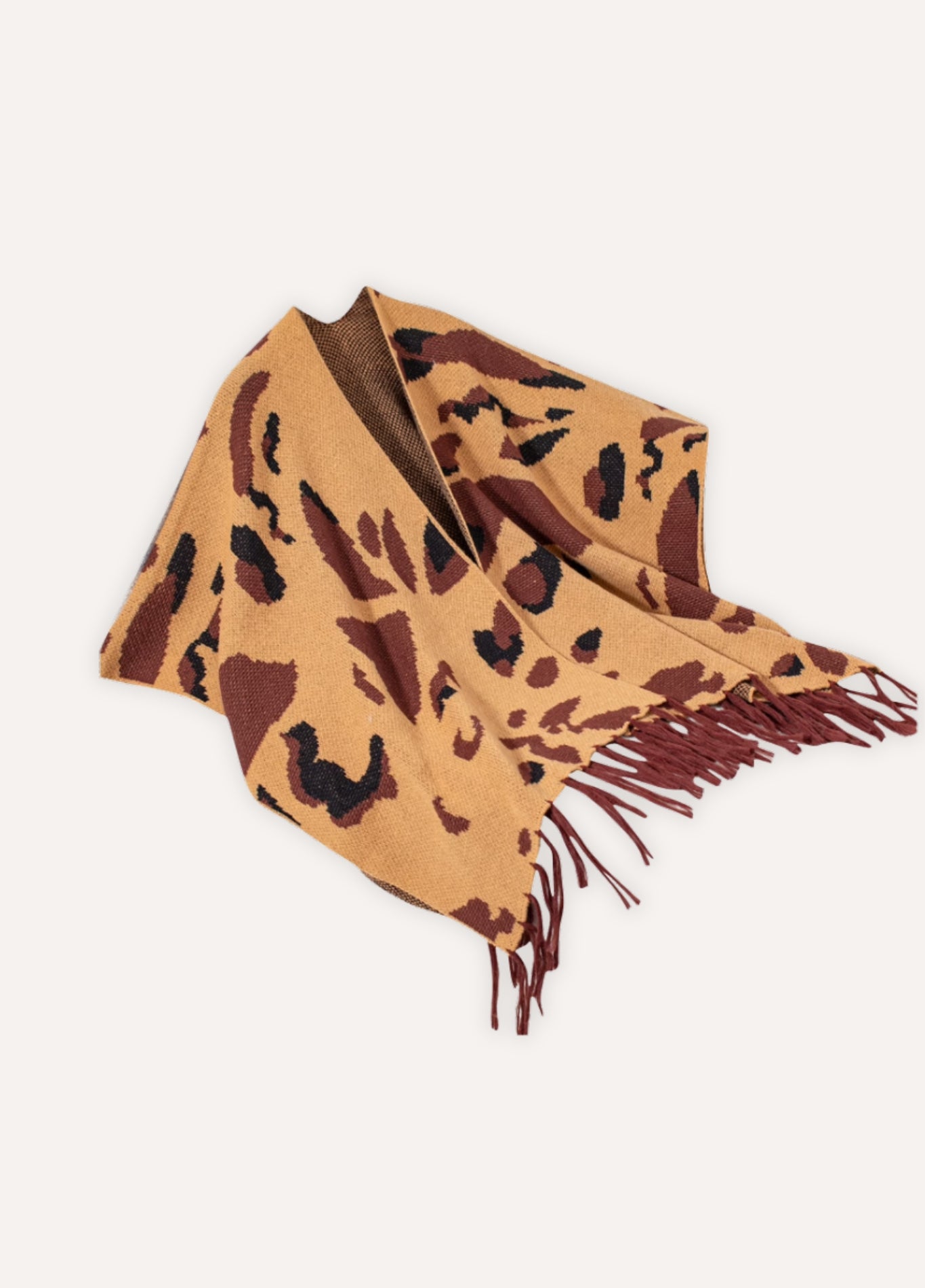Women's animal print poncho | Wyldéa