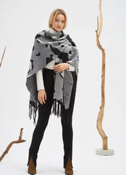 Women's animal print poncho | Wyldéa