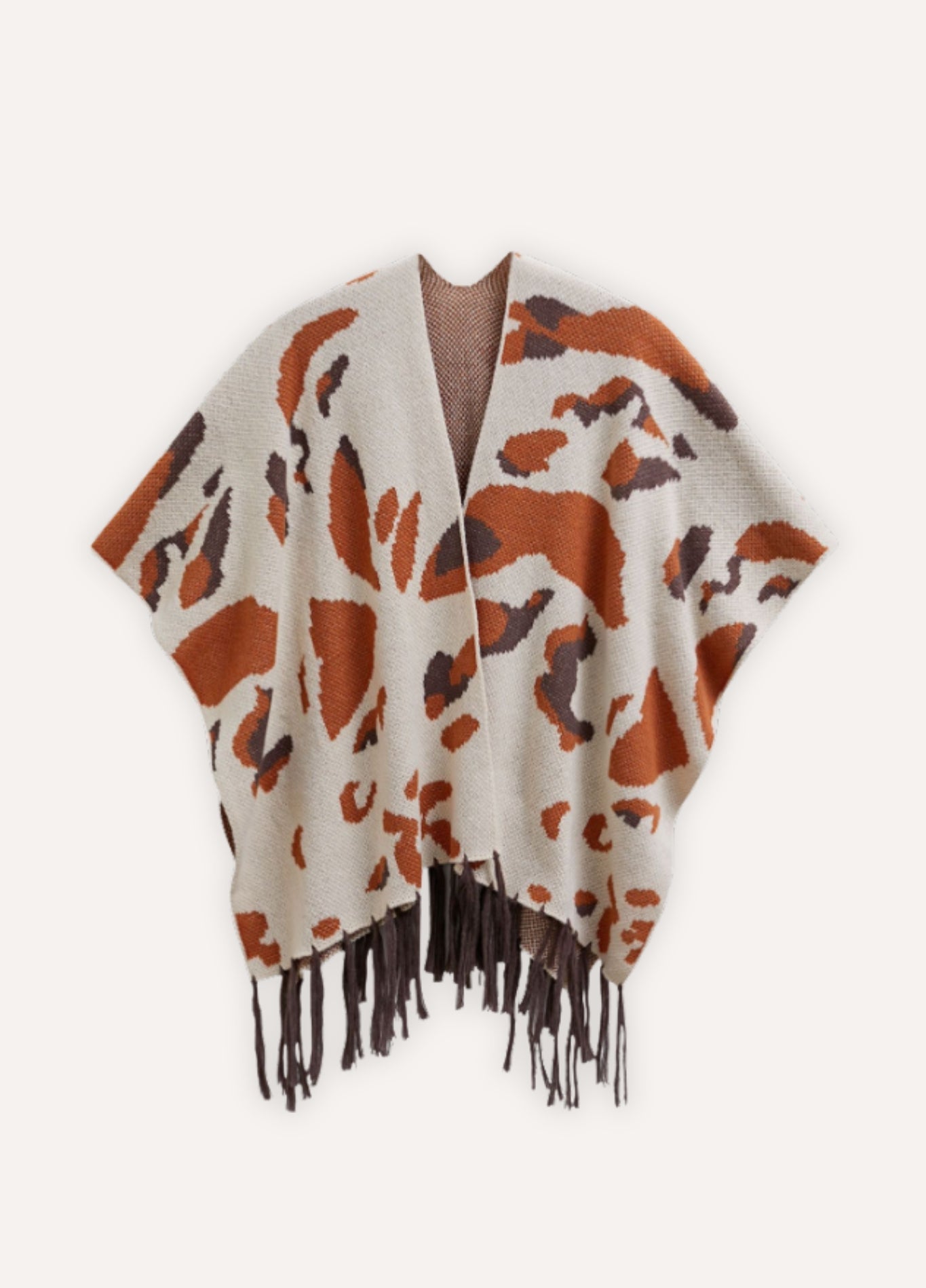 Women's animal print poncho | Wyldéa
